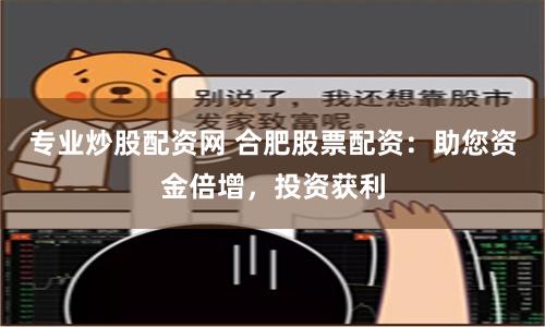 专业炒股配资网 合肥股票配资：助您资金倍增，投资获利